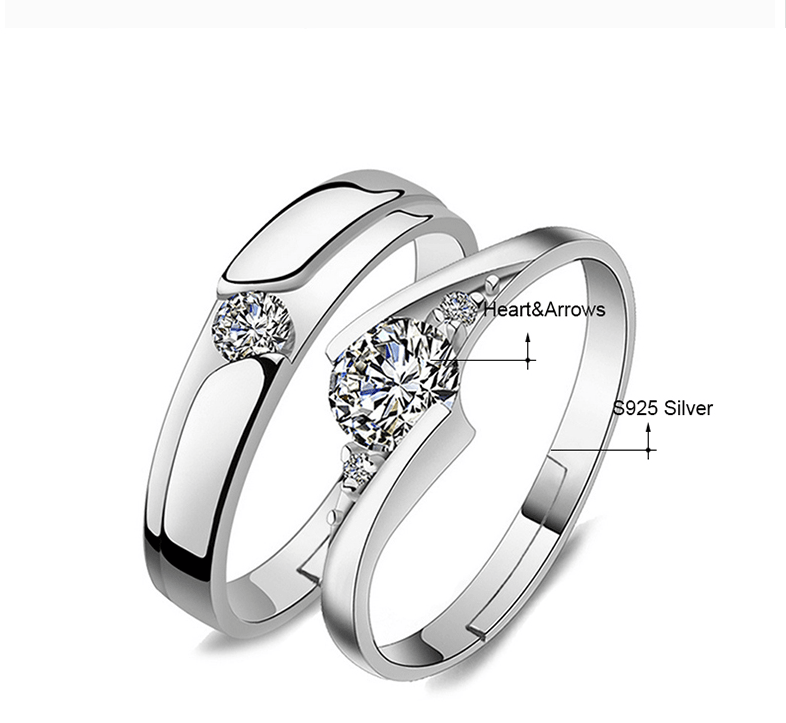 The Infinity Couple Rings / 925 Sterling Silver - Nina Kane Jewellery
