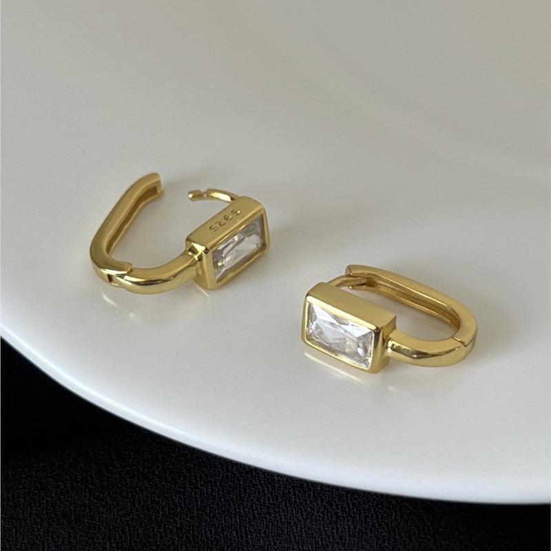 Monaco Elegant Zircon Earrings / 925 Sterling Silver - Nina Kane Jewellery