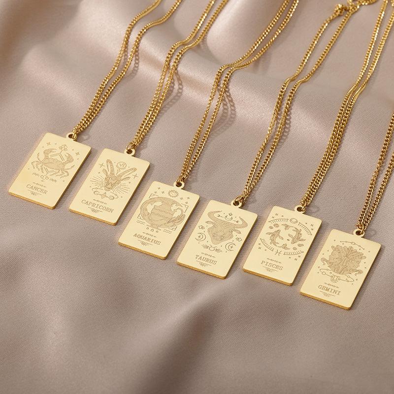 Vintage Zodiac & Constellation Necklaces / Stainless Steel - Nina Kane Jewellery