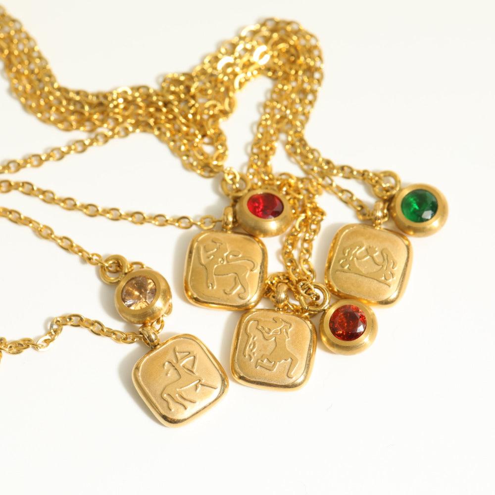 Vienna Vintage Constellation Necklaces / Stainless Steel - Nina Kane Jewellery