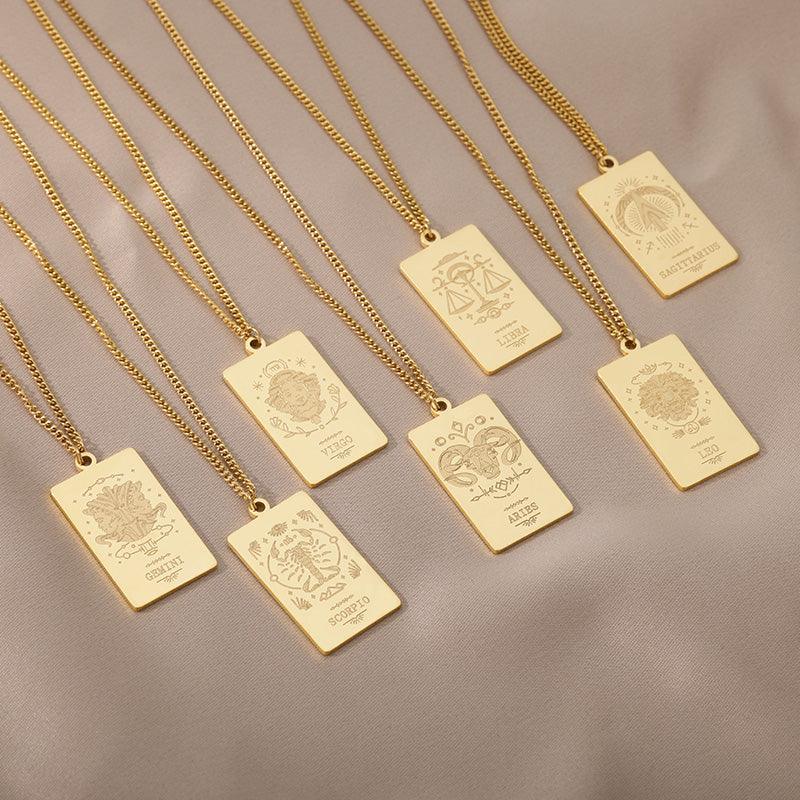 Vintage Zodiac & Constellation Necklaces / Stainless Steel - Nina Kane Jewellery