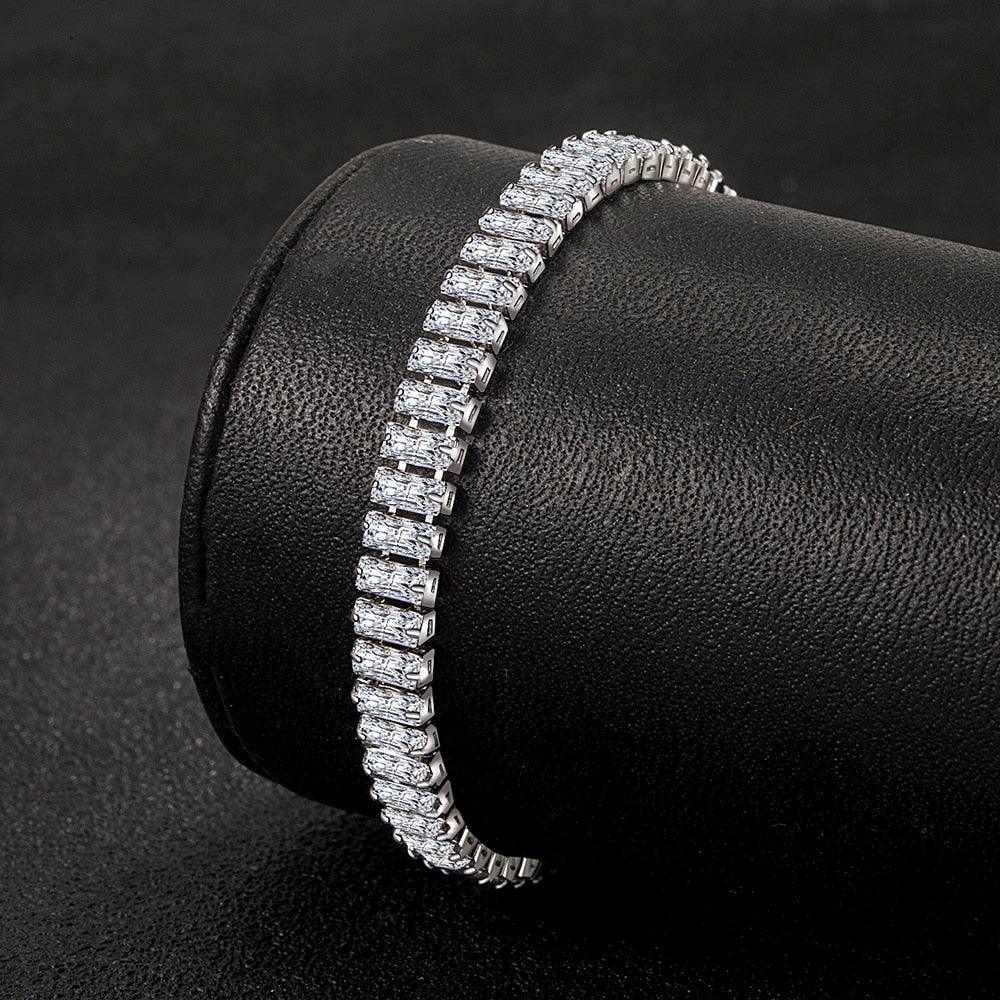Gigi Luxury Crystal Tennis Bracelet / 925 Sterling Silver - Nina Kane Jewellery