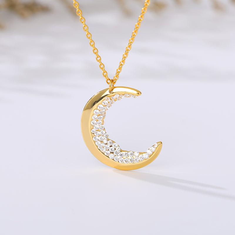 Corina Crescent Moon Pendants / Stainless Steel - Nina Kane Jewellery