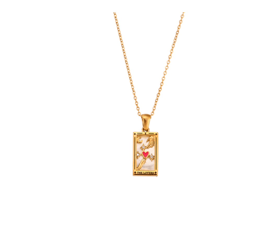 Evangeline Tarot Card Pendants / Stainless Steel - Nina Kane Jewellery