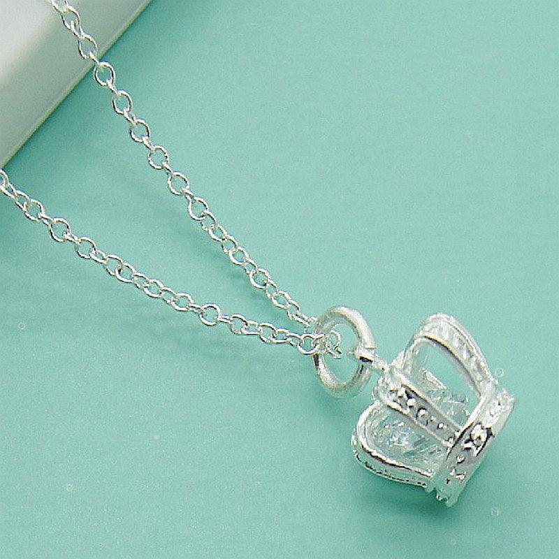 Marie Royal Crown Pendant Necklace / 925 Sterling Silver - Nina Kane Jewellery