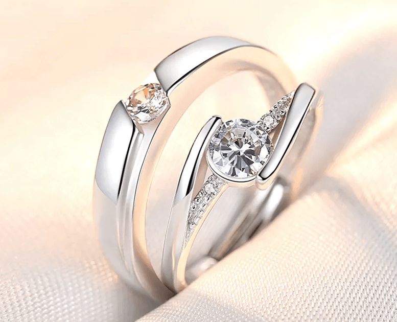 The Infinity Couple Rings / 925 Sterling Silver - Nina Kane Jewellery