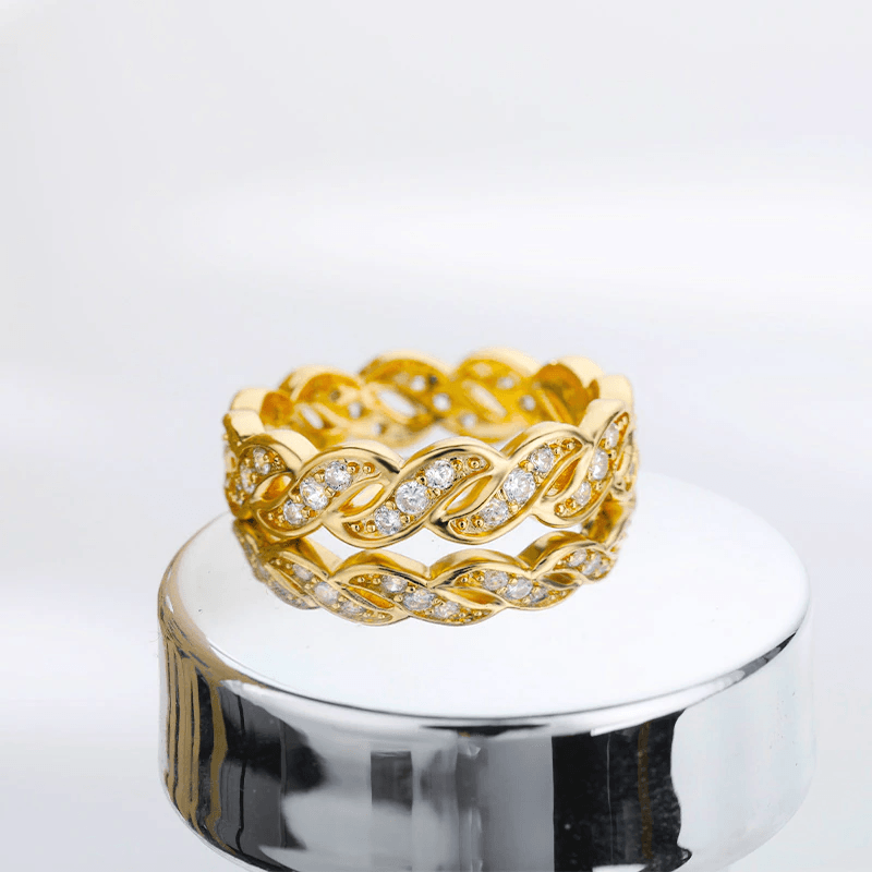 Petra Twisted Ribbon Rings / Stainless Steel - Nina Kane Jewellery
