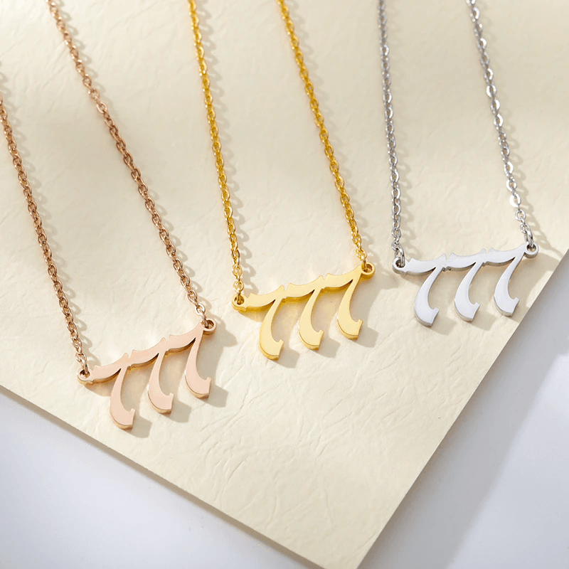 Angel Number Chain Necklaces / Stainless Steel - Nina Kane Jewellery