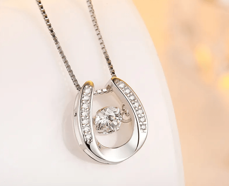 Marianna Horseshoe Necklace / 925 Sterling Silver - Nina Kane Jewellery