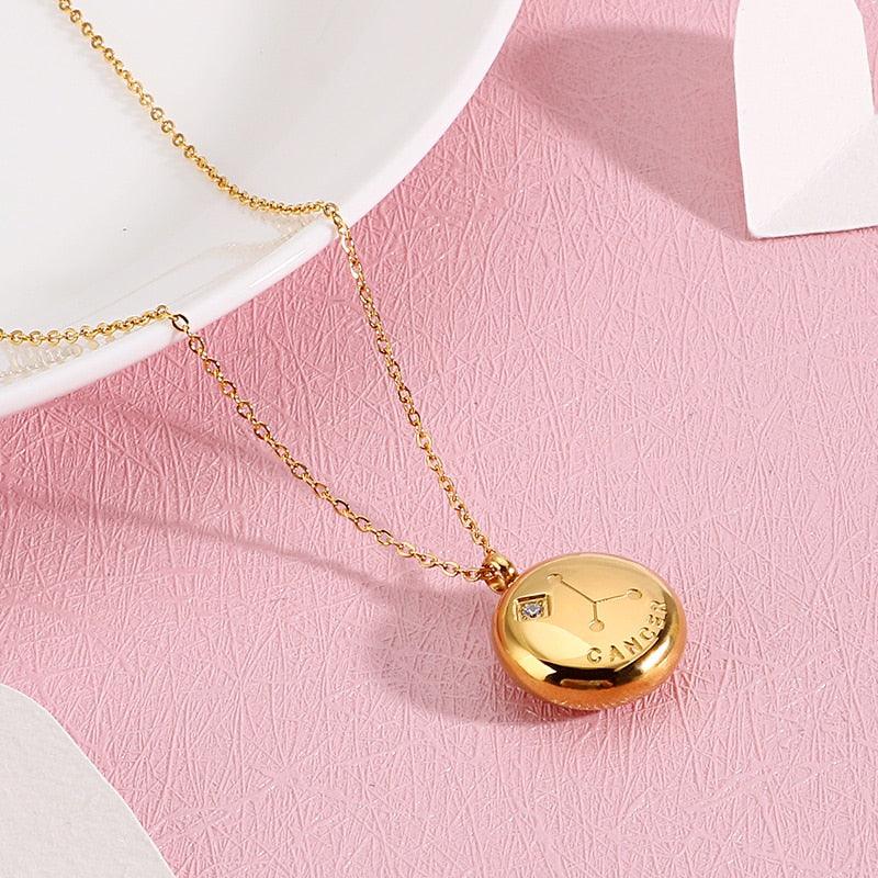 Alegra Constellation Zodiac Pendants / Stainless Steel - Nina Kane Jewellery