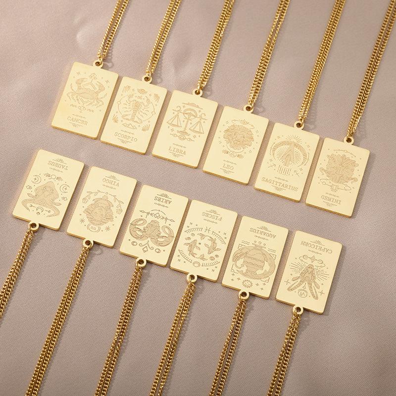 Vintage Zodiac & Constellation Necklaces / Stainless Steel - Nina Kane Jewellery