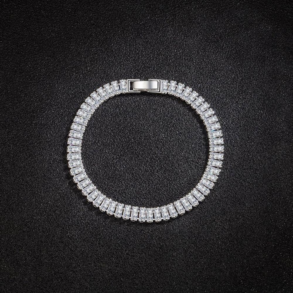 Gigi Luxury Crystal Tennis Bracelet / 925 Sterling Silver - Nina Kane Jewellery