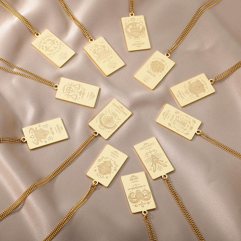 Vintage Zodiac & Constellation Necklaces / Stainless Steel - Nina Kane Jewellery