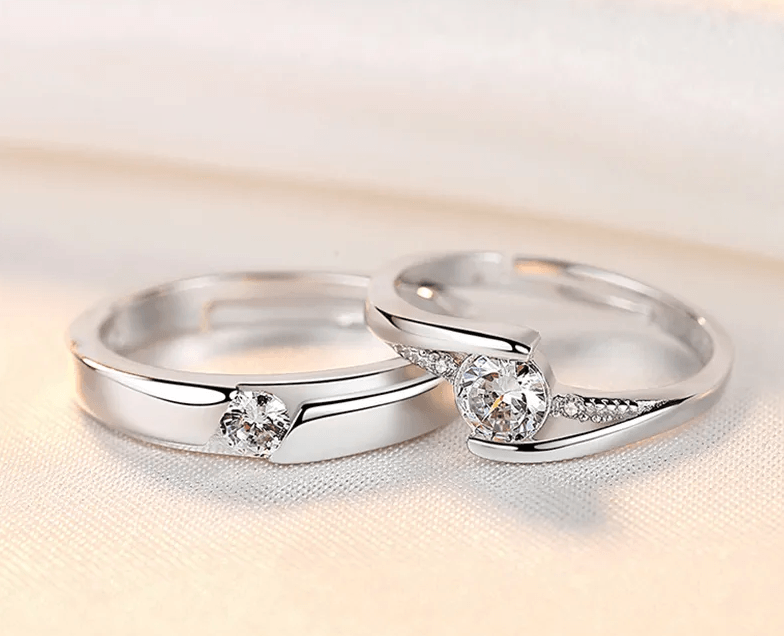 The Infinity Couple Rings / 925 Sterling Silver - Nina Kane Jewellery