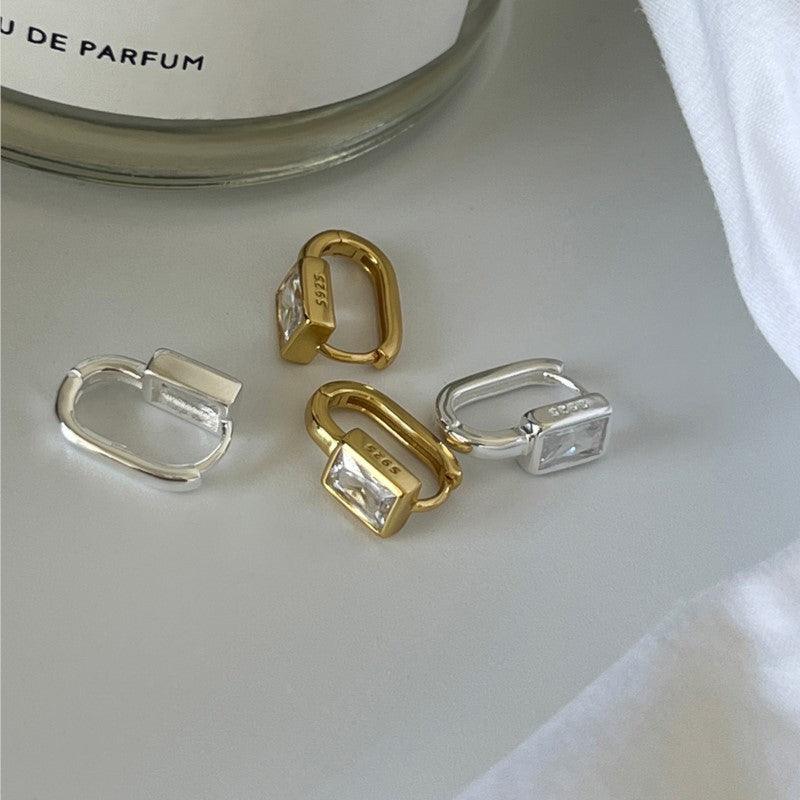 Monaco Elegant Zircon Earrings / 925 Sterling Silver - Nina Kane Jewellery
