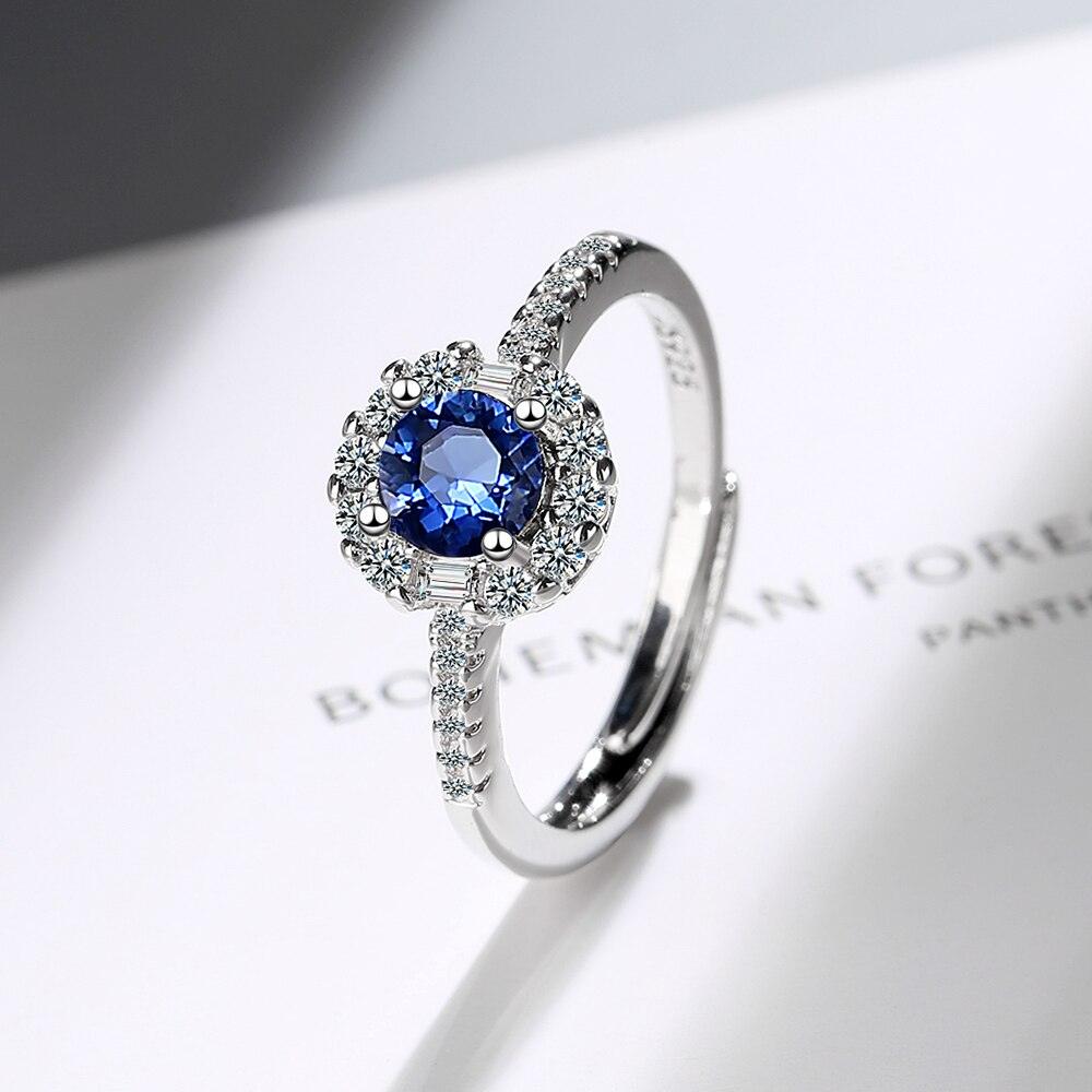 Bianca Royal Sapphire Ring / 925 Sterling Silver - Nina Kane Jewellery
