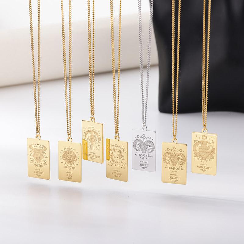 Vintage Zodiac & Constellation Necklaces / Stainless Steel - Nina Kane Jewellery