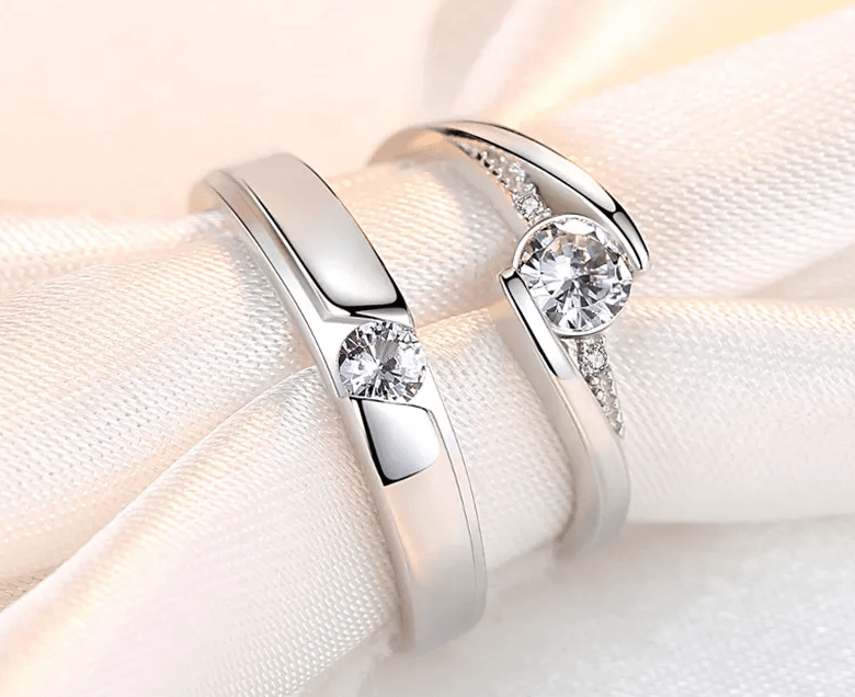 The Infinity Couple Rings / 925 Sterling Silver - Nina Kane Jewellery