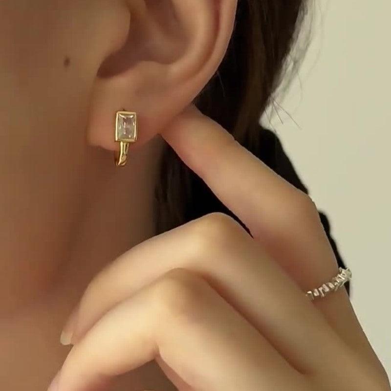 Monaco Elegant Zircon Earrings / 925 Sterling Silver - Nina Kane Jewellery