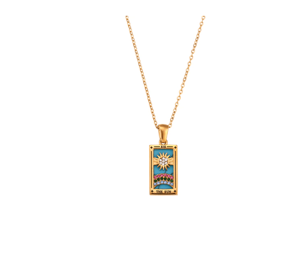 Evangeline Tarot Card Pendants / Stainless Steel - Nina Kane Jewellery