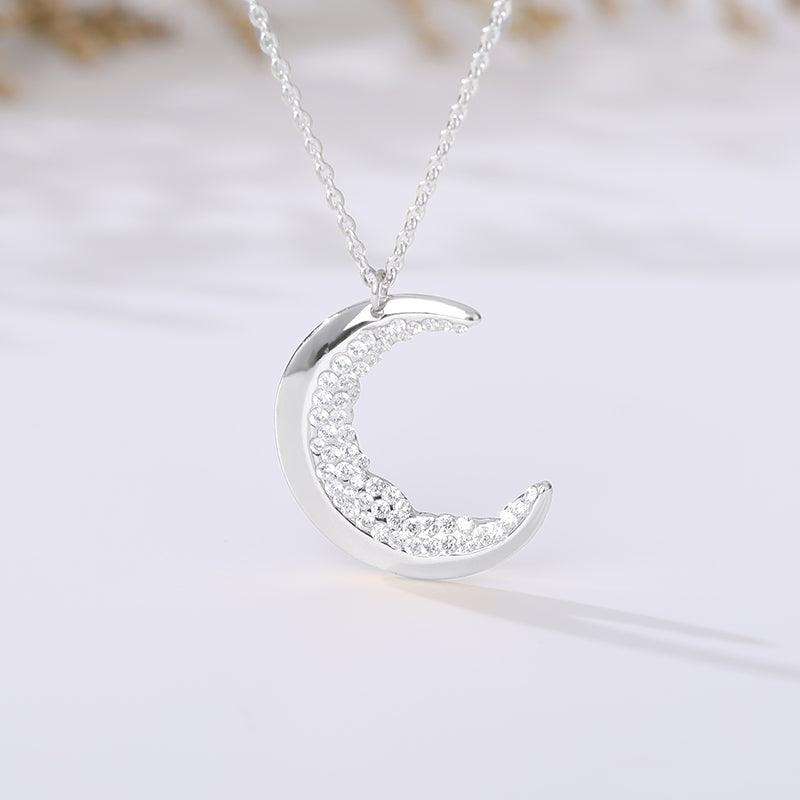Corina Crescent Moon Pendants / Stainless Steel - Nina Kane Jewellery