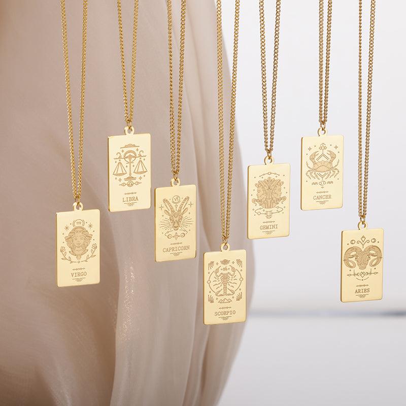 Vintage Zodiac & Constellation Necklaces / Stainless Steel - Nina Kane Jewellery