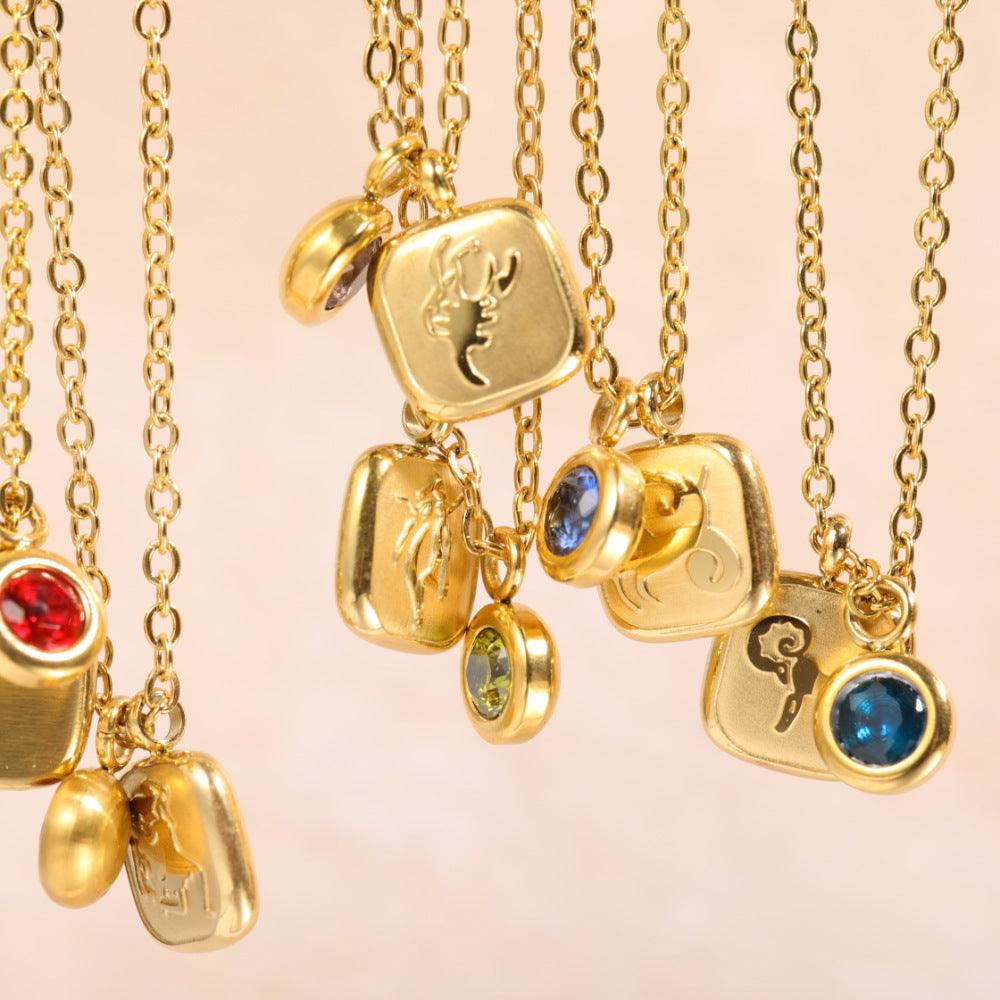 Vienna Vintage Constellation Necklaces / Stainless Steel - Nina Kane Jewellery
