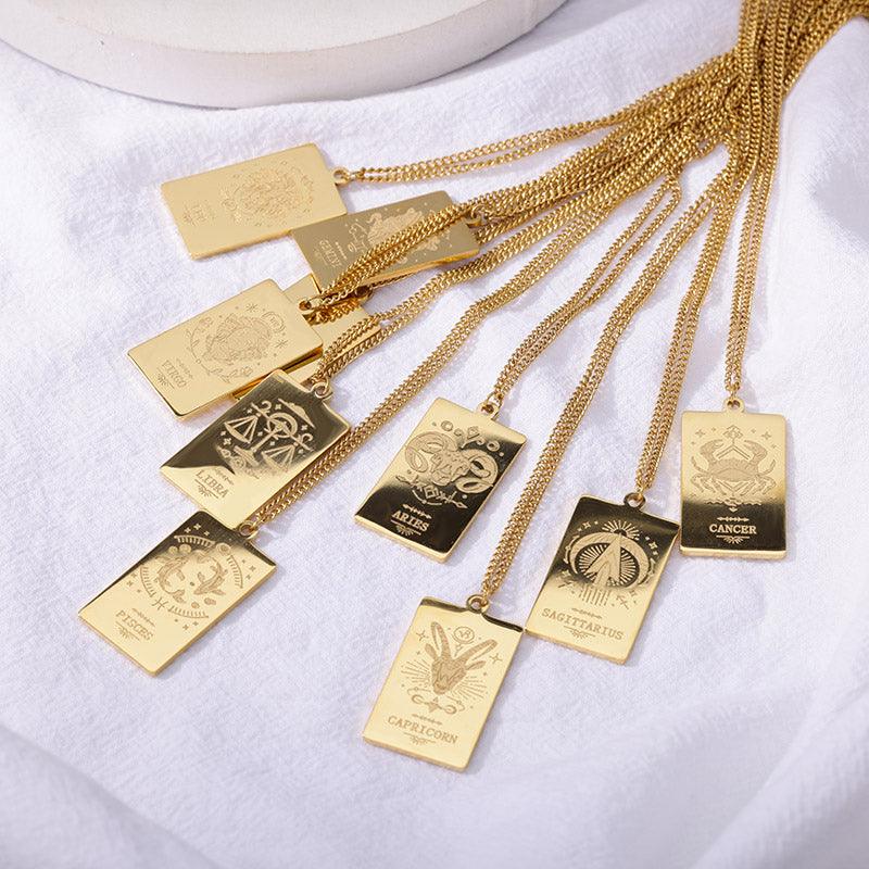 Vintage Zodiac & Constellation Necklaces / Stainless Steel - Nina Kane Jewellery