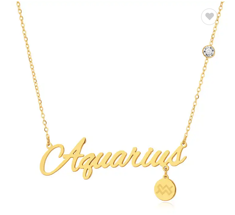 Layla Horoscope Sign Pendants / 14K Gold Plated - Nina Kane Jewellery