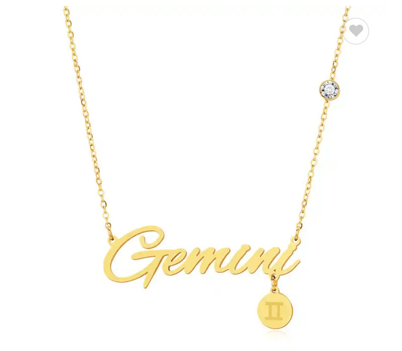 Layla Horoscope Sign Pendants / 14K Gold Plated - Nina Kane Jewellery