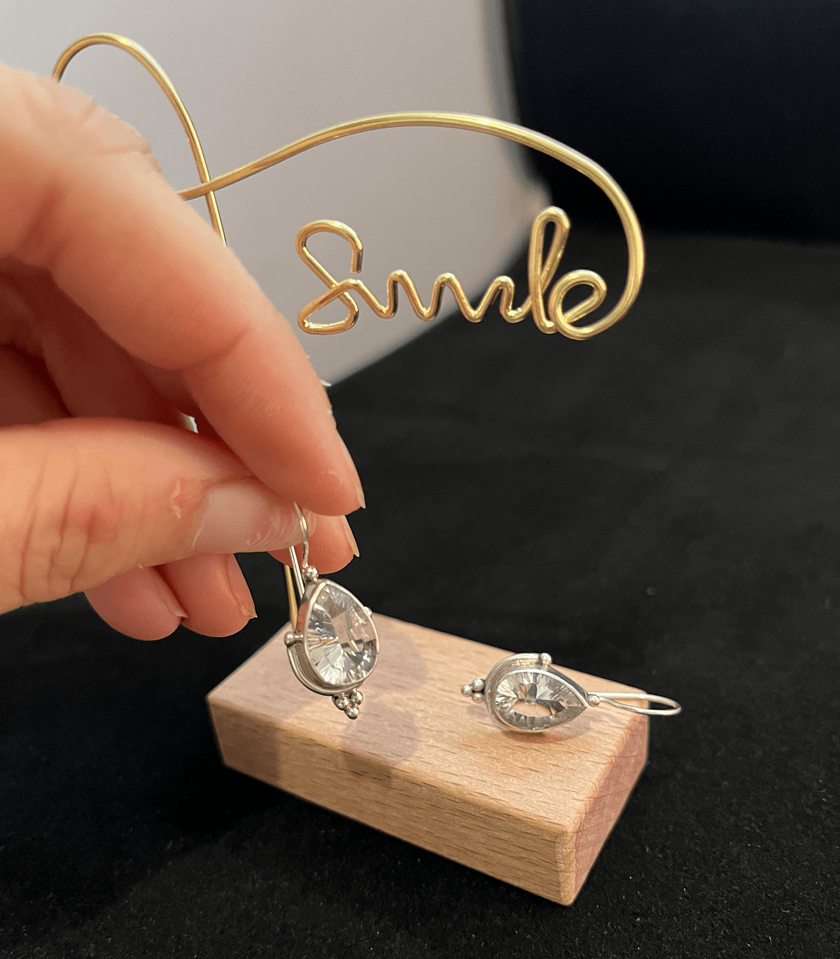 Natasha Teardrop Earrings / 925 Sterling Silver - Nina Kane Jewellery