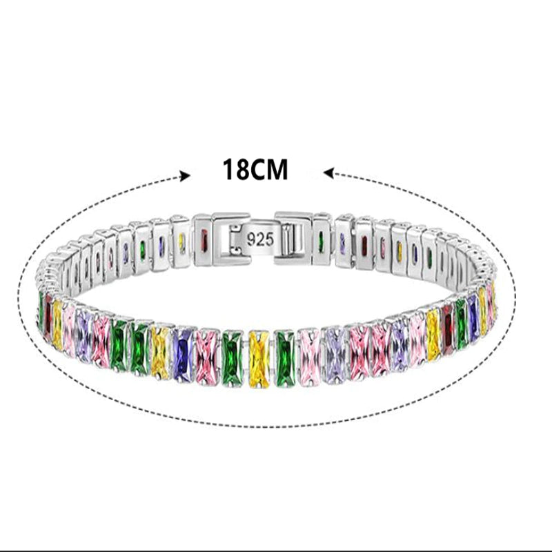 Italia Luxury Tennis Bracelet / 925 Sterling Silver - Nina Kane Jewellery