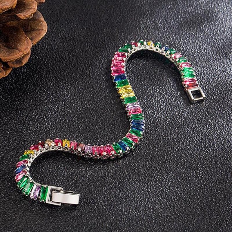 Italia Luxury Tennis Bracelet / 925 Sterling Silver - Nina Kane Jewellery