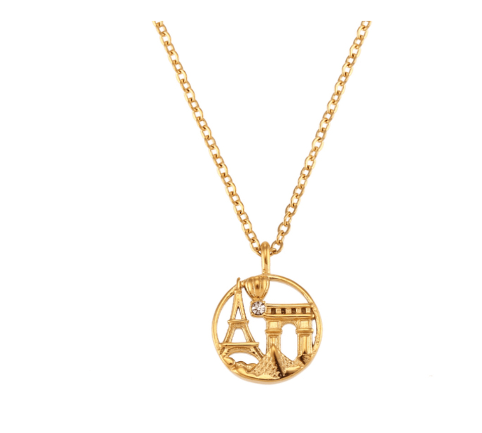 The Famous City's Pendants / 18K Gold Plated - Nina Kane Jewellery