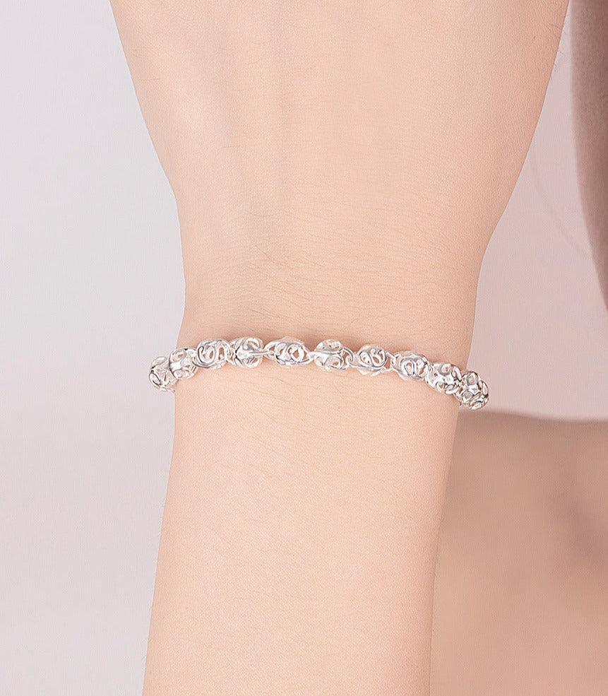 Rosalind Beaded Bracelet / 925 Sterling Silver - Nina Kane Jewellery