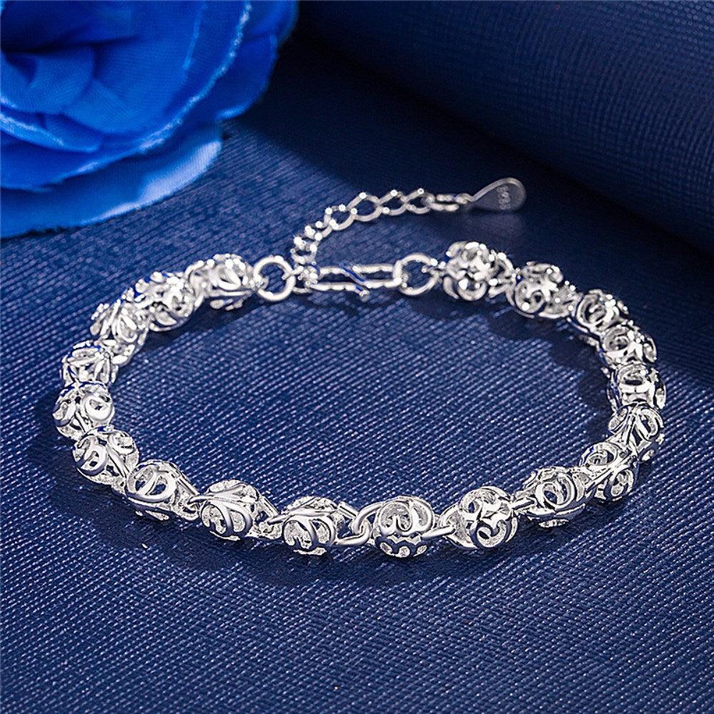 Rosalind Beaded Bracelet / 925 Sterling Silver - Nina Kane Jewellery