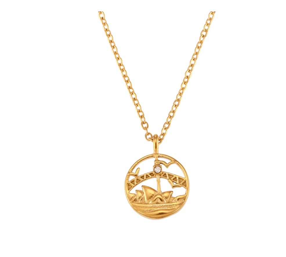 The Famous City's Pendants / 18K Gold Plated - Nina Kane Jewellery