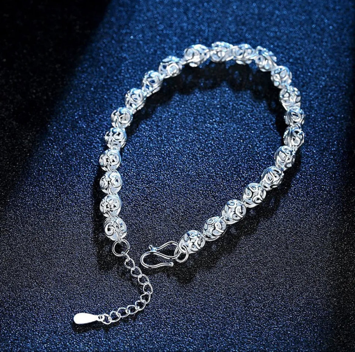 Rosalind Beaded Bracelet / 925 Sterling Silver - Nina Kane Jewellery