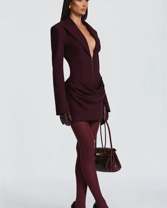 The Grace Ruched Mini Dress - Nina Kane Jewellery