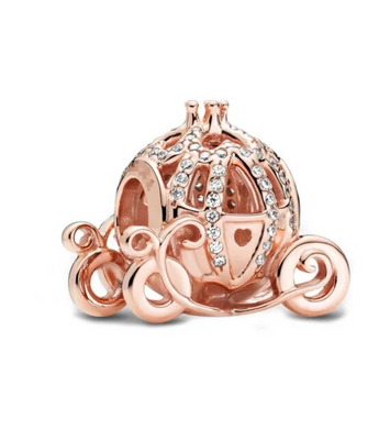 The Rose Gold Carriage Charm / Alloy - Nina Kane Jewellery