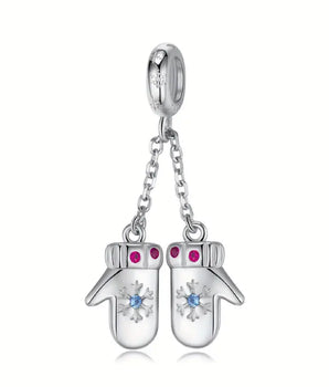 The Christmas Mittens Charm / Alloy - Nina Kane Jewellery