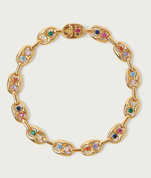 The Couture Gemstone Bracelet / 18K Gold Plated - Nina Kane Jewellery