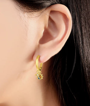 The Celestial Trio Charm Earrings / 925 Sterling Silver - Nina Kane Jewellery