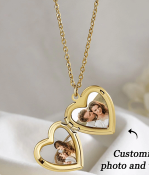 Riley Personalised Photo Lockets / Stainless Steel