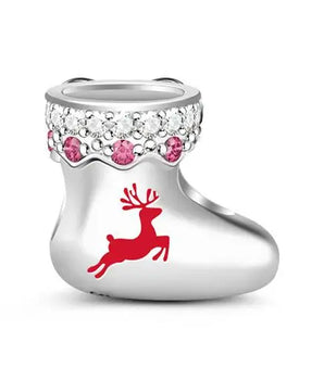 Christmas Stoking Charm / 925 Sterling Silver - Nina Kane Jewellery