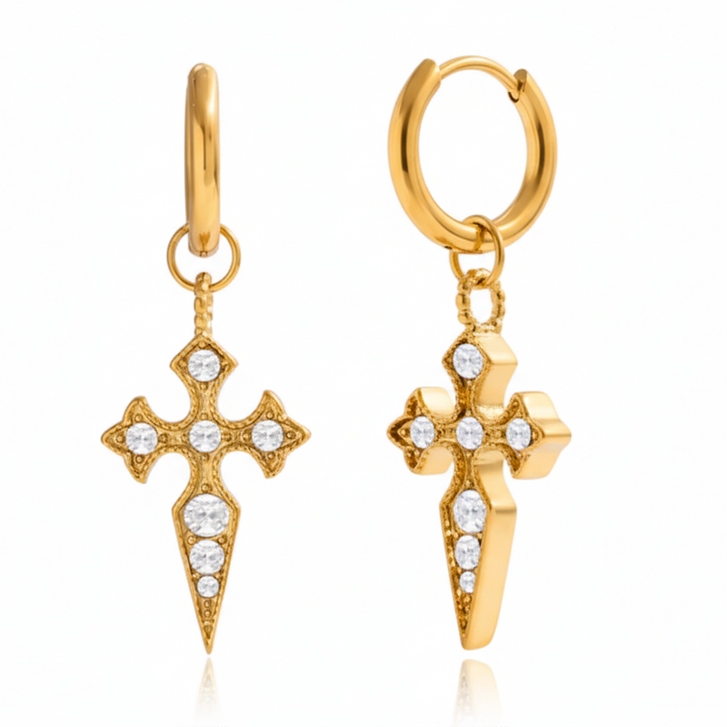 The Juliet Cross Earrings