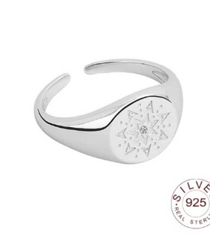 Flare Sunburst Rings / 925 Sterling Silver - Nina Kane Jewellery