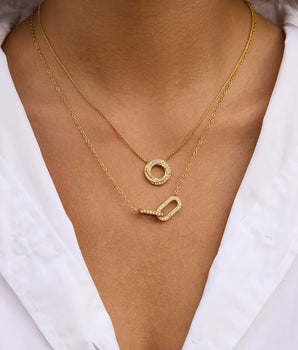 The Krista Linked Necklace – 18K Gold Plated