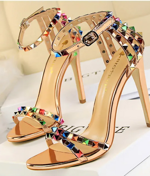 The "Prism" Stiletto Sandals - Nina Kane Jewellery