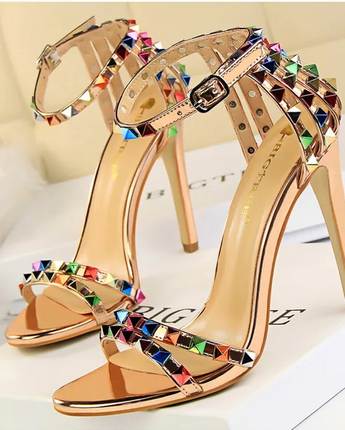 The "Prism" Stiletto Sandals - Nina Kane Jewellery